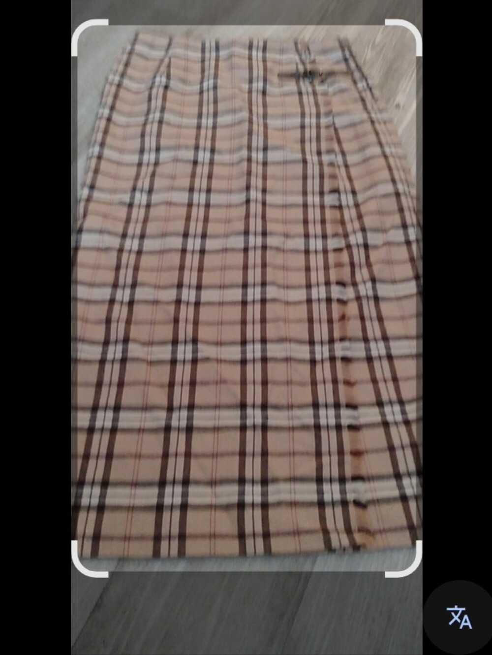 Vintage Plaid Beige High-Waist Women’s 100% Wool Skirt✨❤️🔥🔥 - Picture 3 of 8